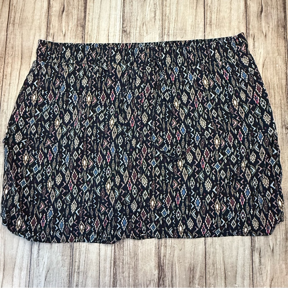 Royalty For Me Geometric Aztec Mini Skort w drawstring - XL